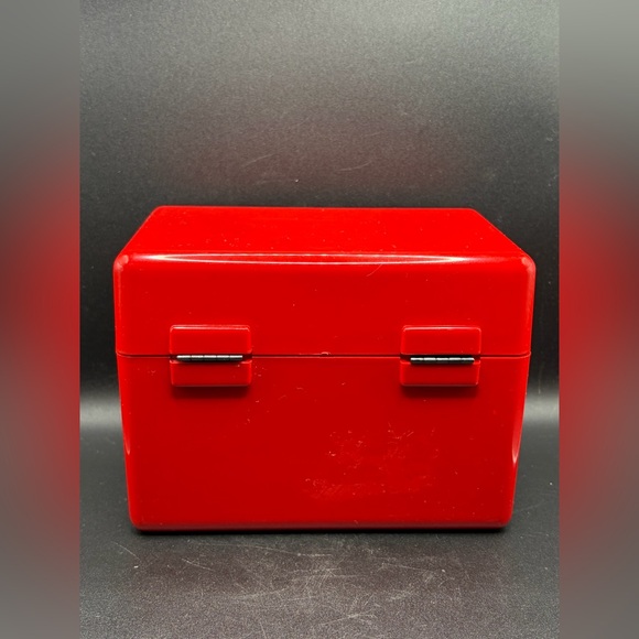 Interdesign Vintage MCM Red Hinged Storage Box, Jewelry Box, Keepsake Box, USA - Picture 9 of 15